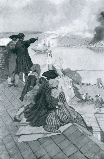 Watching the Fight at Bunker Hill (illustration from 