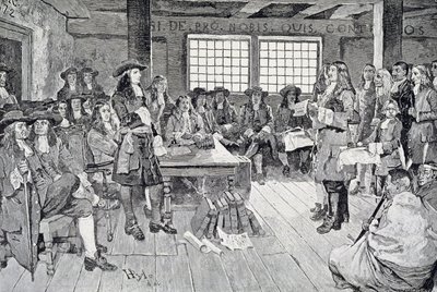 William Penn in Conference with the Colonists, Illustration from 