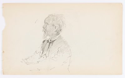 Untitled (Head of Bearded Man) by Howard Russell Butler
