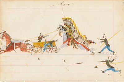Howling Wolf Fighting Soldiers by Howling Wolf