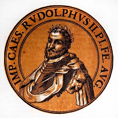 Medallion Portrait of Rudolph II, Holy Roman Emperor by Hubert (after) Goltzius