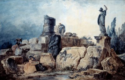 The cartoonists by Hubert (after) Robert