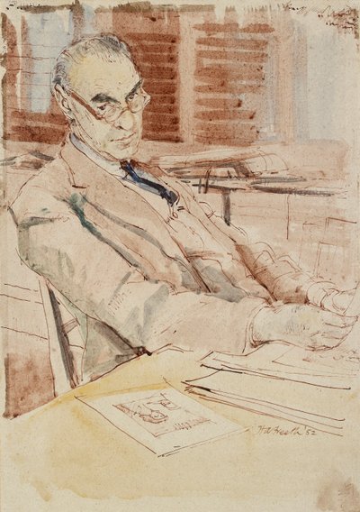 Portrait of Sir Karl Theodore Parker, CBE by Hubert Andrew Freeth