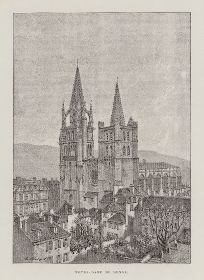 Notre-Dame De Mende by Hubert Clerget