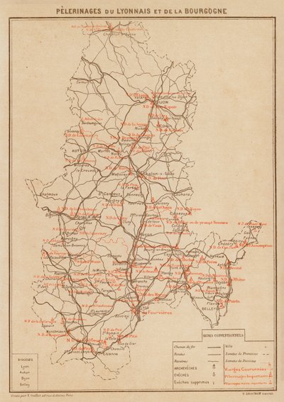 Pilgrimages of Lyonnais and Burgundy by Hubert Clerget