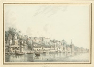 Benares on the River Ganges by Hubert Cornish