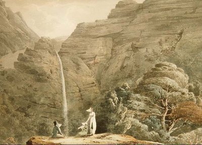 Visiting the Cataract at Dol-y-Melynen, near Dolgelly, Wales by Hubert Cornish