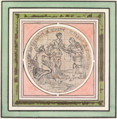 Design for a Medal: Frederick and Augusta, Prince and Princess of Wales by Hubert Francois Gravelot