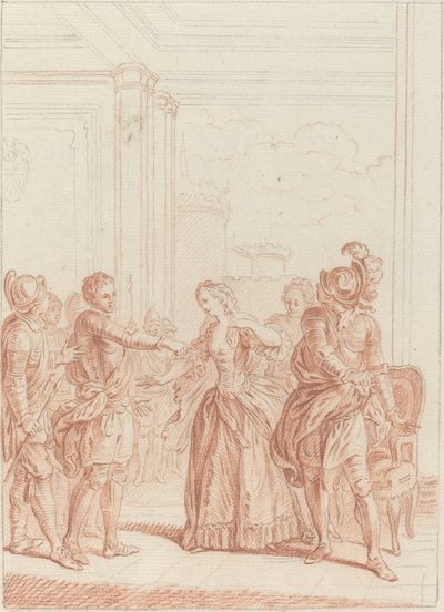 I am avenged of you: they hate you, and they love me by Hubert Francois Gravelot