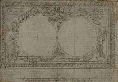 Study for Medallions, in Tacitus 