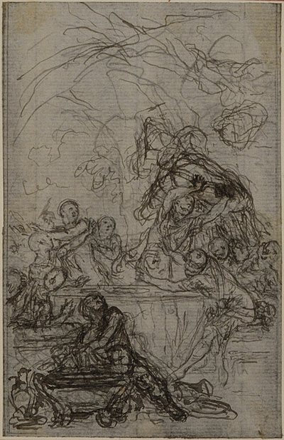 Study for an illustration in Tacitus "Tiberius, or The First Six Books of the Annals", Book IV, Vol. 2, 1st Study by Hubert Francois Gravelot