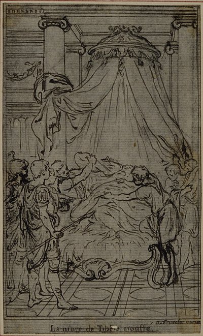 Study for an illustration in Tacitus "Tiberius, or The First Six Books of the Annals", Book VI, Vol. 3, Final Study by Hubert Francois Gravelot
