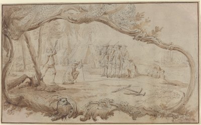 The Landing of the Dutch Expedition Party in New York by Hubert Francois Gravelot