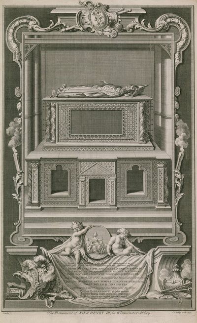 The monument of King Henry III by Hubert Francois Gravelot