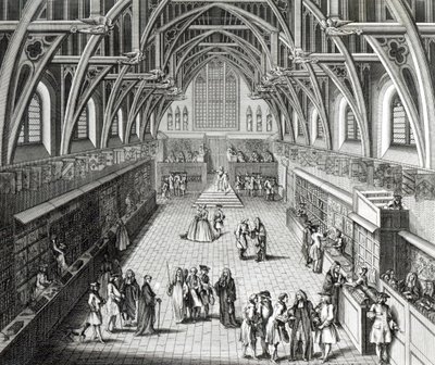 Westminster Hall, The First Day of Term, A Satirical Poem, engraved by C. Mosley by Hubert Francois Gravelot