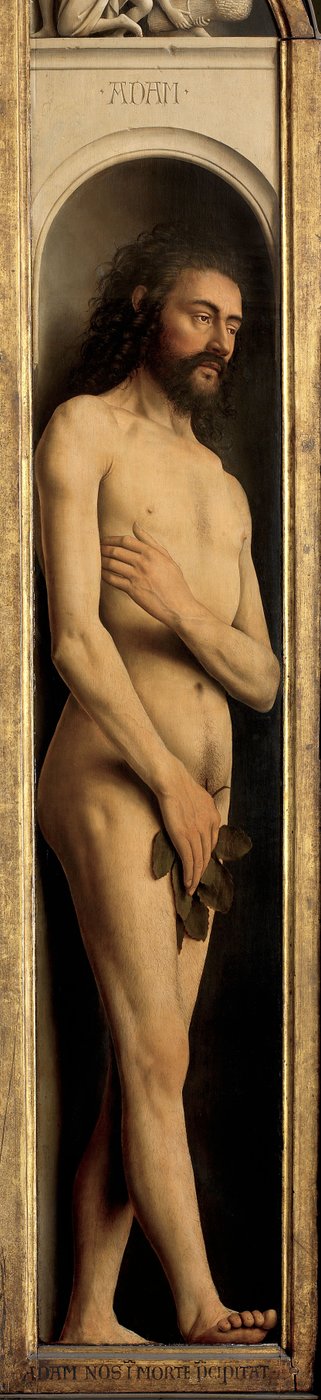 Adam (detail) by Hubert & Jan van (1390 1441) Eyck