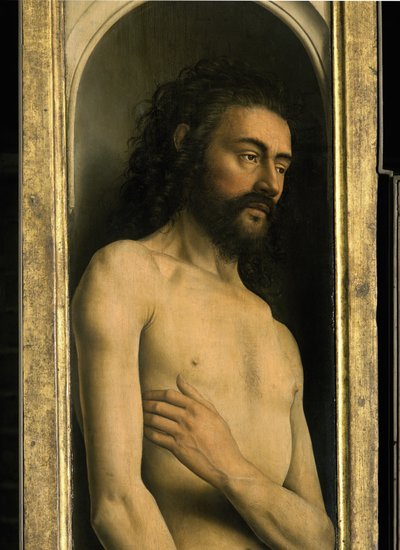 Detail of Adam, from the left wing of the Ghent Altarpiece by Hubert & Jan van (1390 1441) Eyck