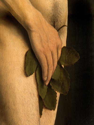 (Detail) Adam from the Left Wing of the Ghent Altarpiece by Hubert & Jan van (1390 1441) Eyck