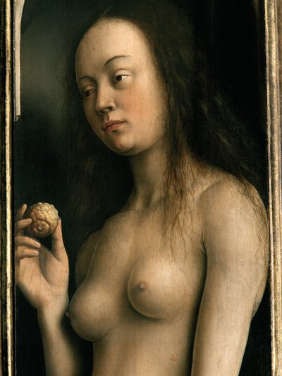 Eve (detail) by Hubert & Jan van (1390 1441) Eyck