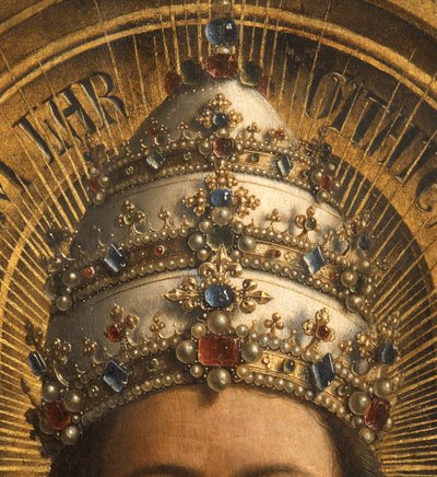 Detail of God the Father, Central Panel of the Ghent Altarpiece (detail) by Hubert & Jan van (1390 1441) Eyck