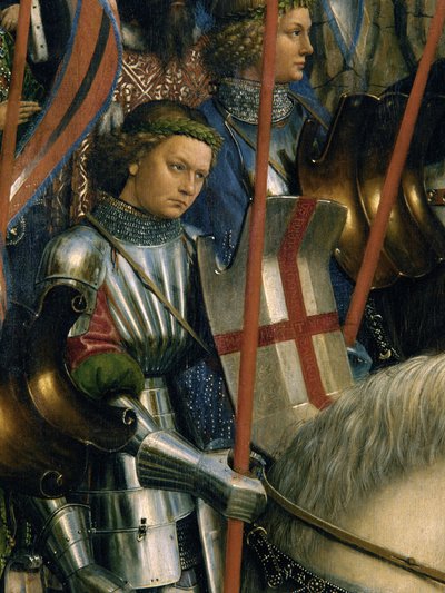 St. George, from the Knights of Christ, from the Left Side of the Ghent Altarpiece (detail) by Hubert & Jan van (1390 1441) Eyck