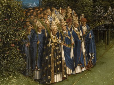 Detail of the Adoration of the Mystic Lamb, from the Centre Panel of the Ghent Altarpiece (detail) by Hubert & Jan van (1390 1441) Eyck