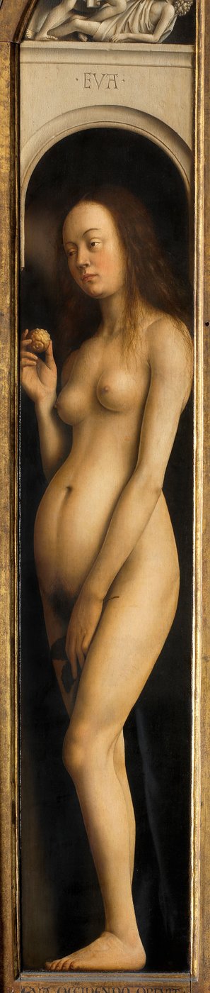 Eve (detail) by Hubert & Jan van (1390 1441) Eyck