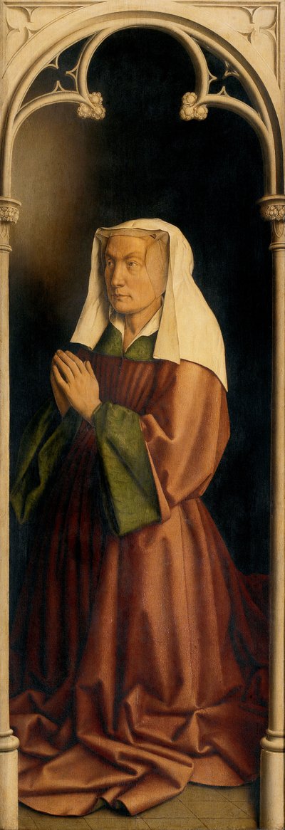 Portrait of Lysbette Borluut by Hubert & Jan van (1390 1441) Eyck