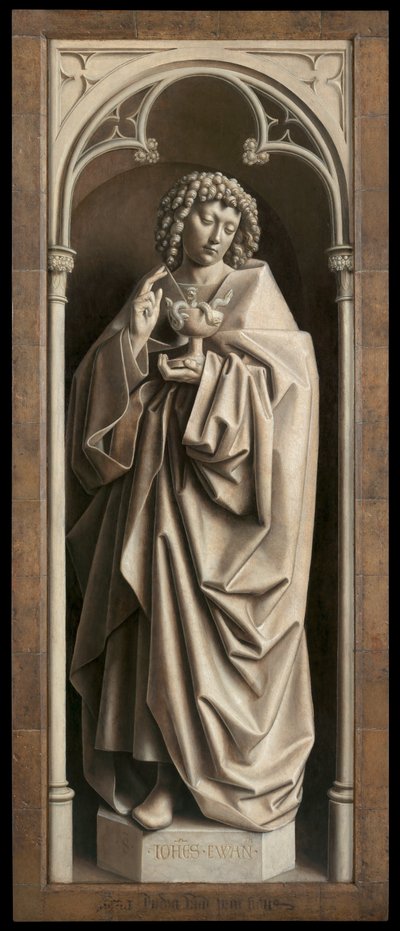St. John the Evangelist, from the exterior of the right wing of The Ghent Altarpiece by Hubert & Jan van (1390 1441) Eyck