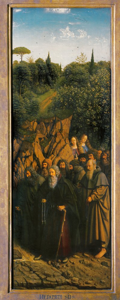 The Hermits by Hubert & Jan van (1390 1441) Eyck