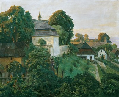 At the Monastery Wall in Opocno (formerly also Opocen; German Opotschno), Czech Republic by Hubert Landa