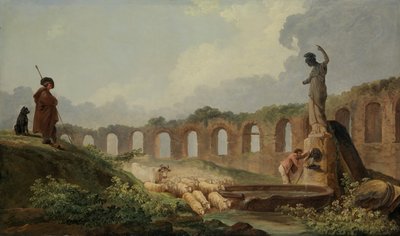 Aqueduct in Ruins by Hubert Robert