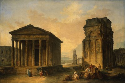 The Ruins of Nîmes, Orange and Saint-Rémy-de-Provence by Hubert Robert