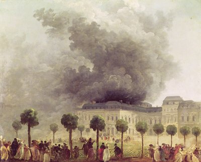 Fire at the Opera House of the Palais-Royal in 1781 by Hubert Robert