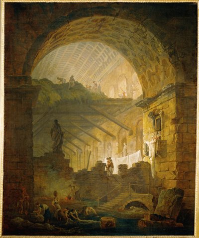 Gallery in Ruins by Hubert Robert