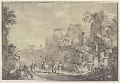 Heroic Landscape by Hubert Robert