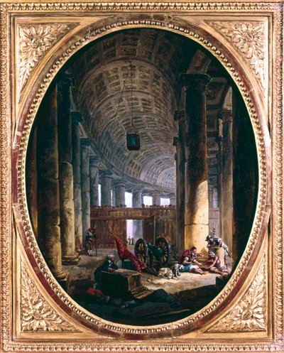 Interior of the Colonnade of St Peter