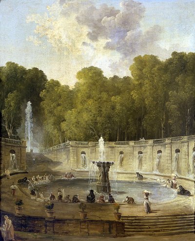 Washerwomen in a Park by Hubert Robert