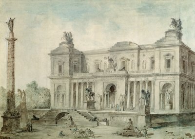 Le Musée des Antiques, c.1800 by Hubert Robert
