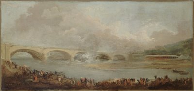 The Unveiling of the Pont de Neuilly, September 22, 1772, between 1772 and 1775 by Hubert Robert
