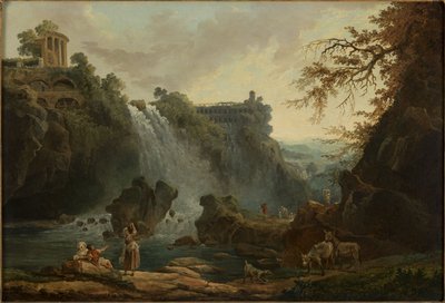 The Cascatelles of Tivoli, in 1776 by Hubert Robert