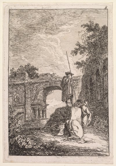 Les Soirées de Rome: The Triumphal Arch, 1763-1764 by Hubert Robert