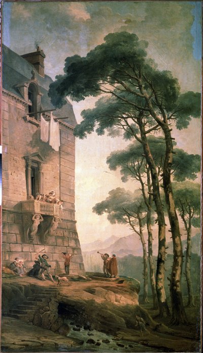 The Musicians by Hubert Robert