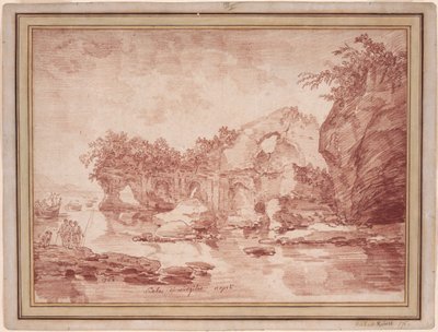 Ruins at the Sea Near Naples: the "Scola di Virgilio" by Hubert Robert
