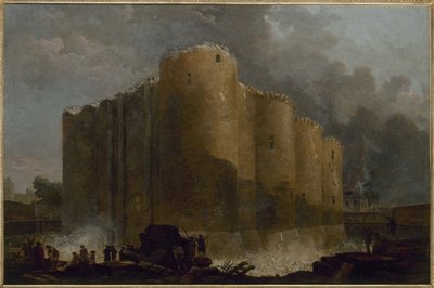 The Bastille, in the First Days of Its Demolition by Hubert Robert