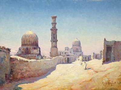 The Entrance to the Tombs of the Caliphs, Cairo by Hubert Robert