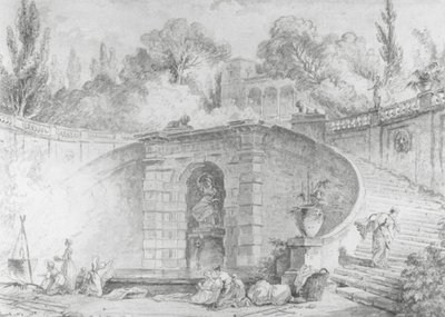 The Large Staircase, 1761-1765 by Hubert Robert