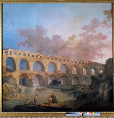 View of the Pont du Gard by Hubert Robert