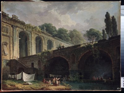 View of Villa Madama in Rome by Hubert Robert