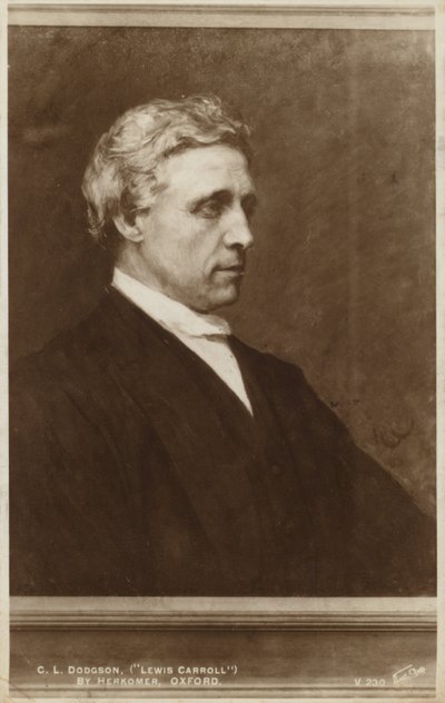 Lewis Carroll (1832-1898), English writer by Hubert von Herkomer